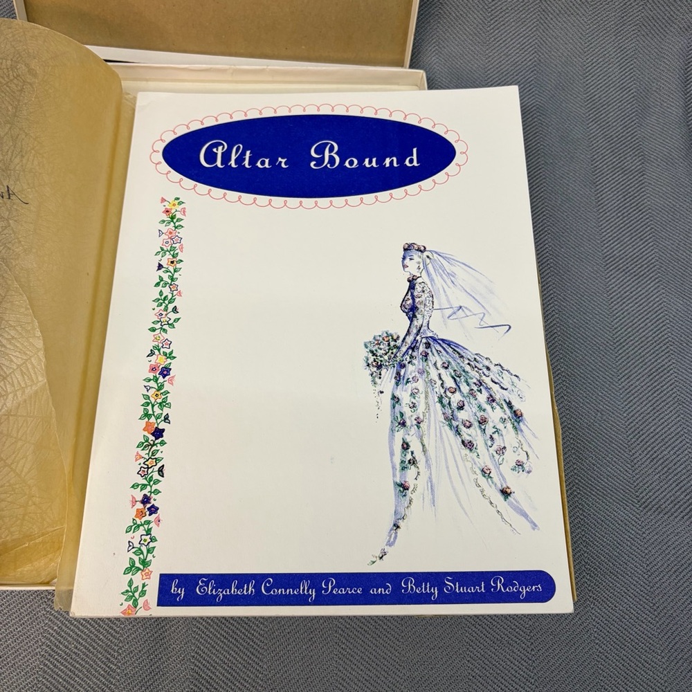 Vintage Altar bound an illustrated wedding guide 1960s